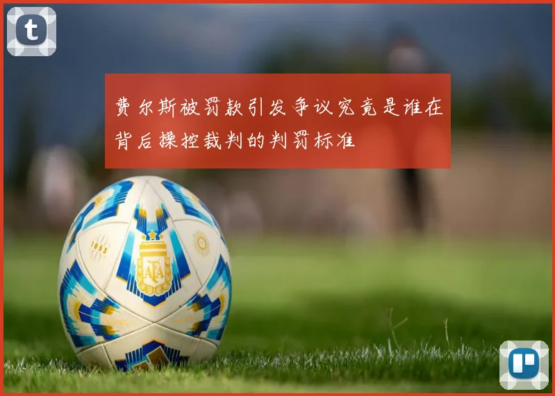 费尔斯被罚款引发争议究竟是谁在背后操控裁判的判罚标准